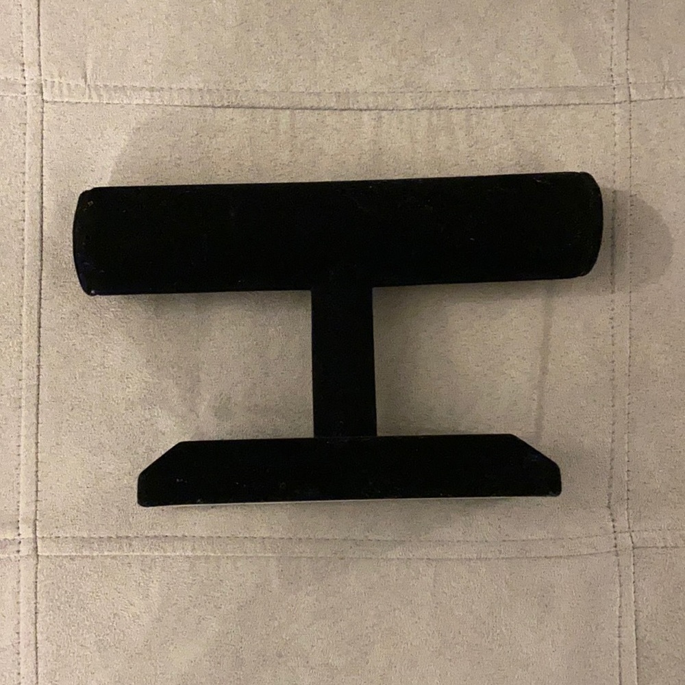 Black felt bracelet stand